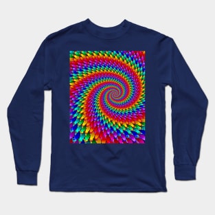 Colored Spiral Long Sleeve T-Shirt